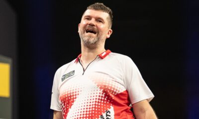 Krzysztof Kciuk podczas World Cup of Darts 2023