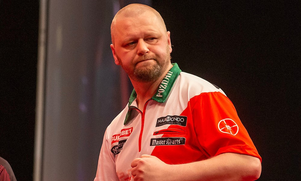 Radek Szagański podczzas Superbet Poland Darts Masters 2024