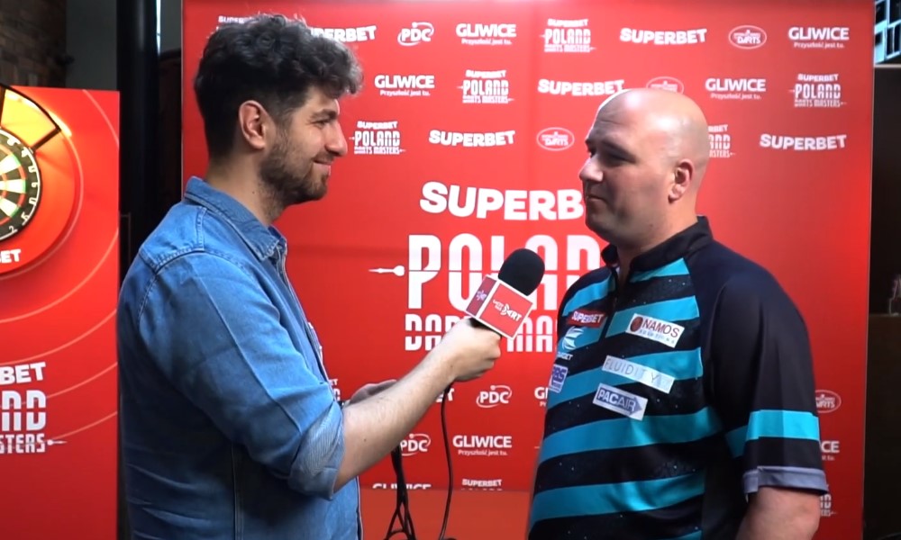 Rob Cross, Kuba Łokietek przed Superbet Poland Darts Masters 2024