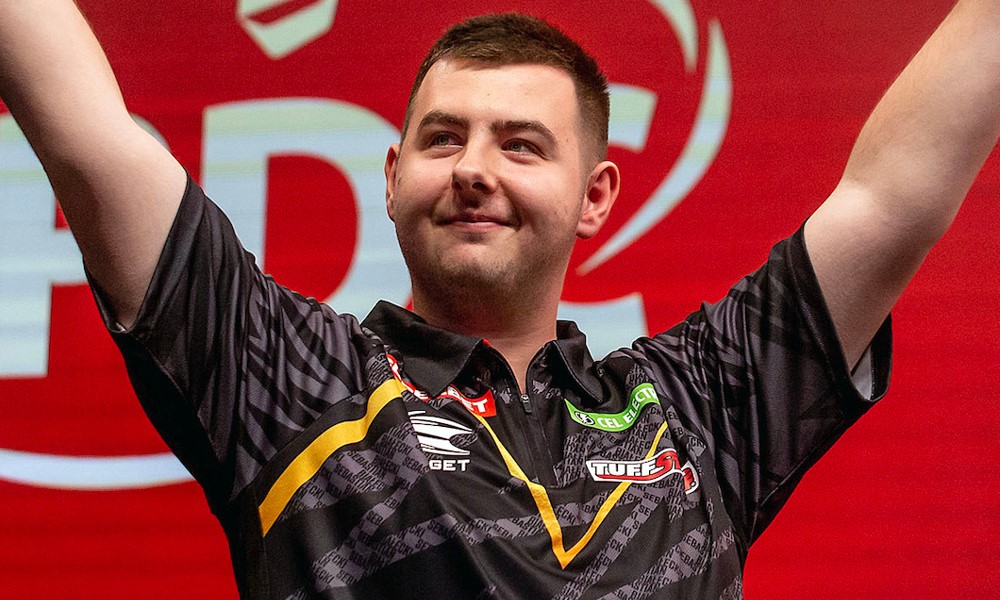 Sebastian Białecki podczas Superbet Poland Darts Masters 2024