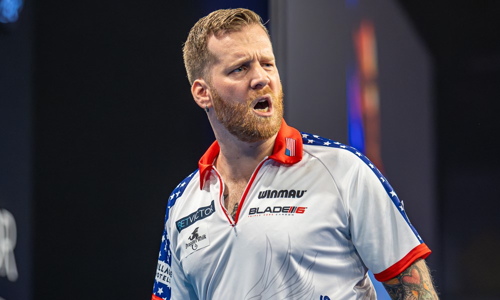 Jules van Dongen podczas World Cup of Darts 2024