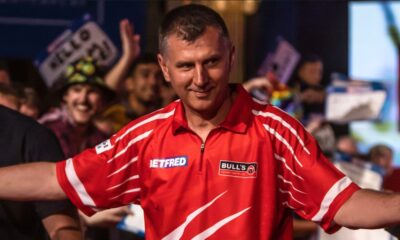 Krzysztof Ratajski podczas World Matchplay 2024