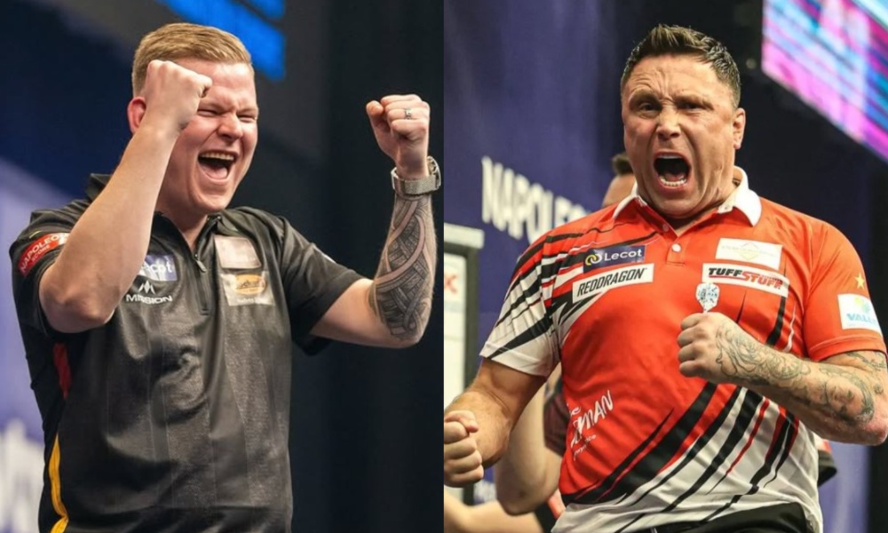 Mike de Decker i Gerwyn Price, Belgian Darts Open 2025