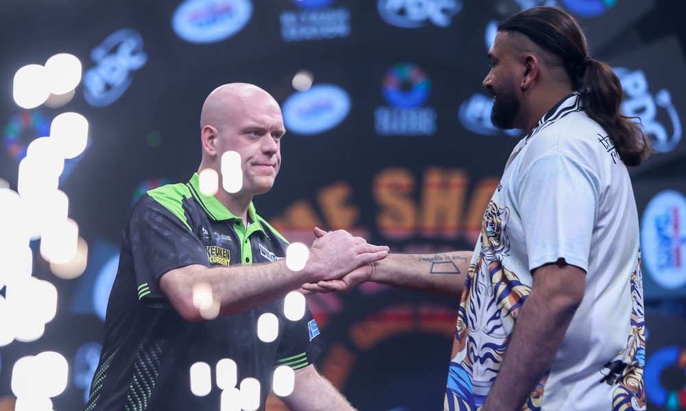 Saudi Arabia Darts Masters 2026, Michael van Gerwen Nitin Kumar